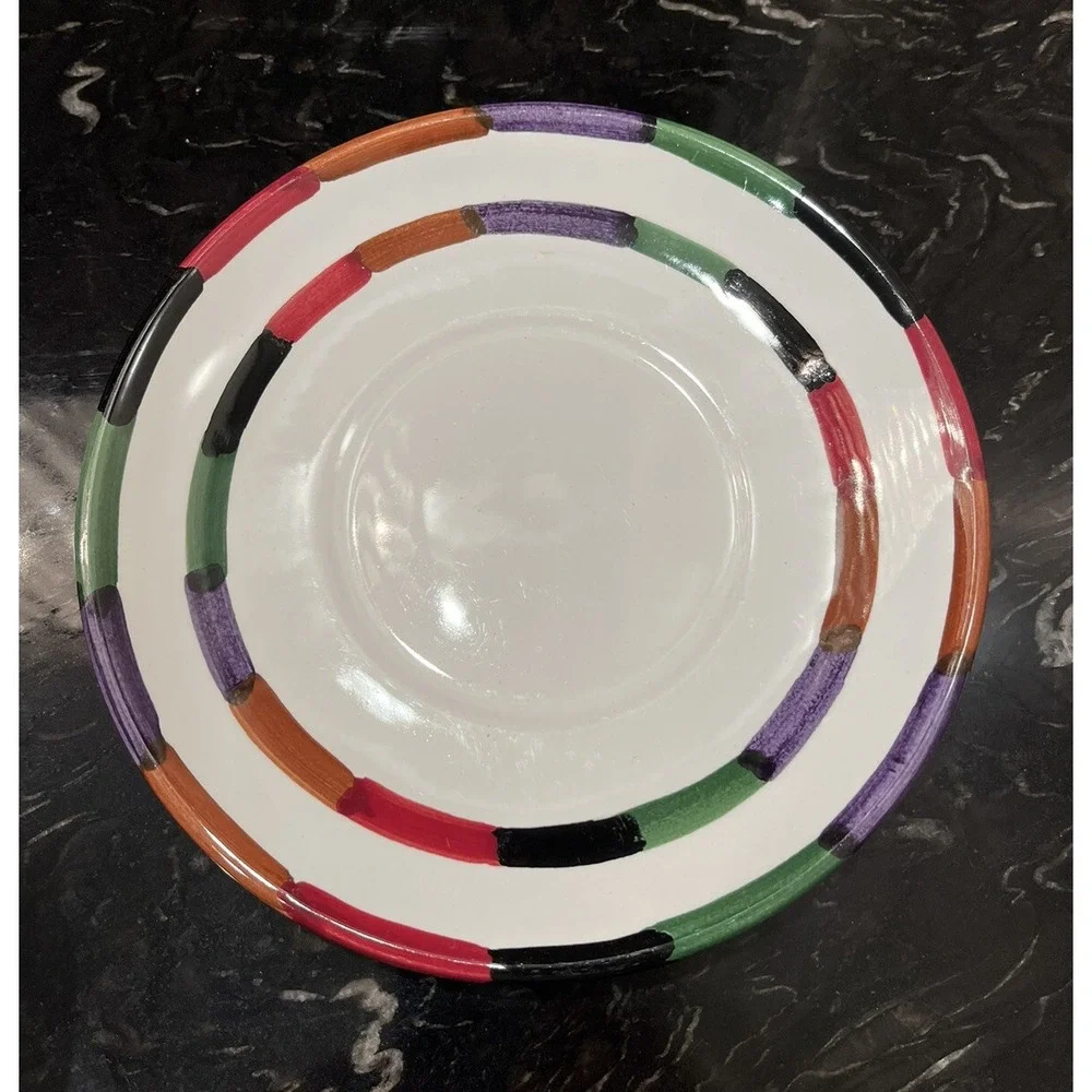 Deruta Pottery saucer cups salad